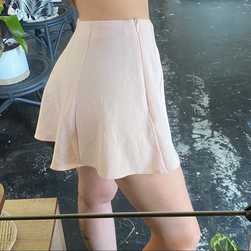 Miss Selfridge Frill Shorts | Pink | Sz2 skirt-ish